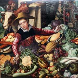 Market Woman at a Vegetable Stand by Pieter Aertsen